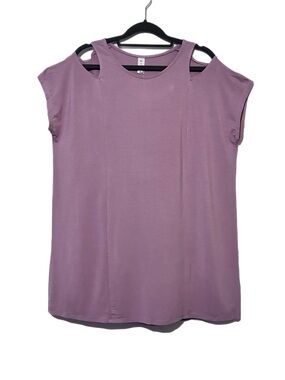 mts Mauve Cold-Shoulder Knit Top